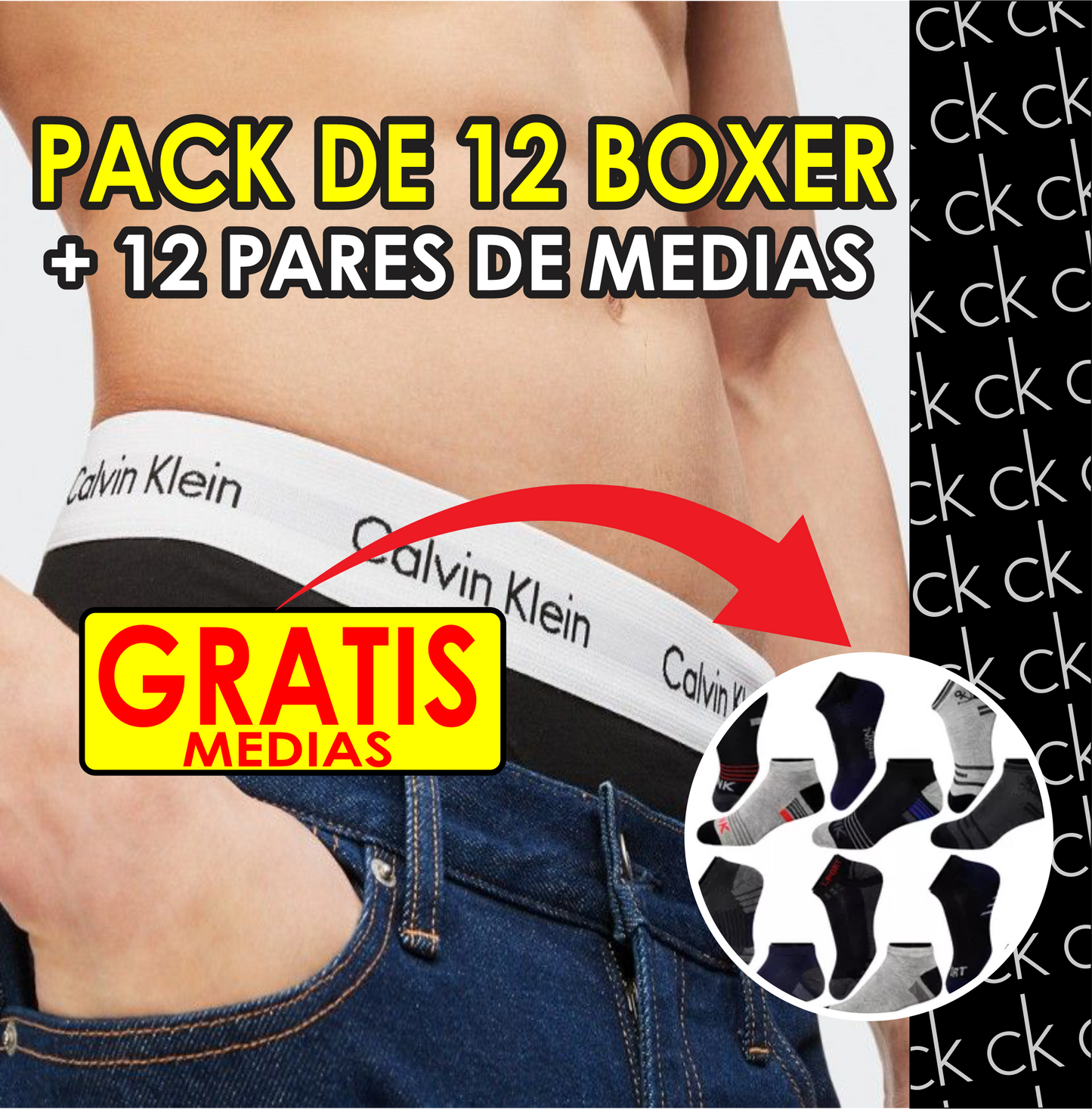 BOXER MICROFIBRA CABALLERO + TOBILLERAS GRATIS🎁